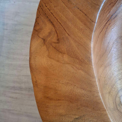 Teak wood root table centerpiece