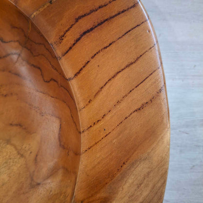 Teak wood root table centerpiece