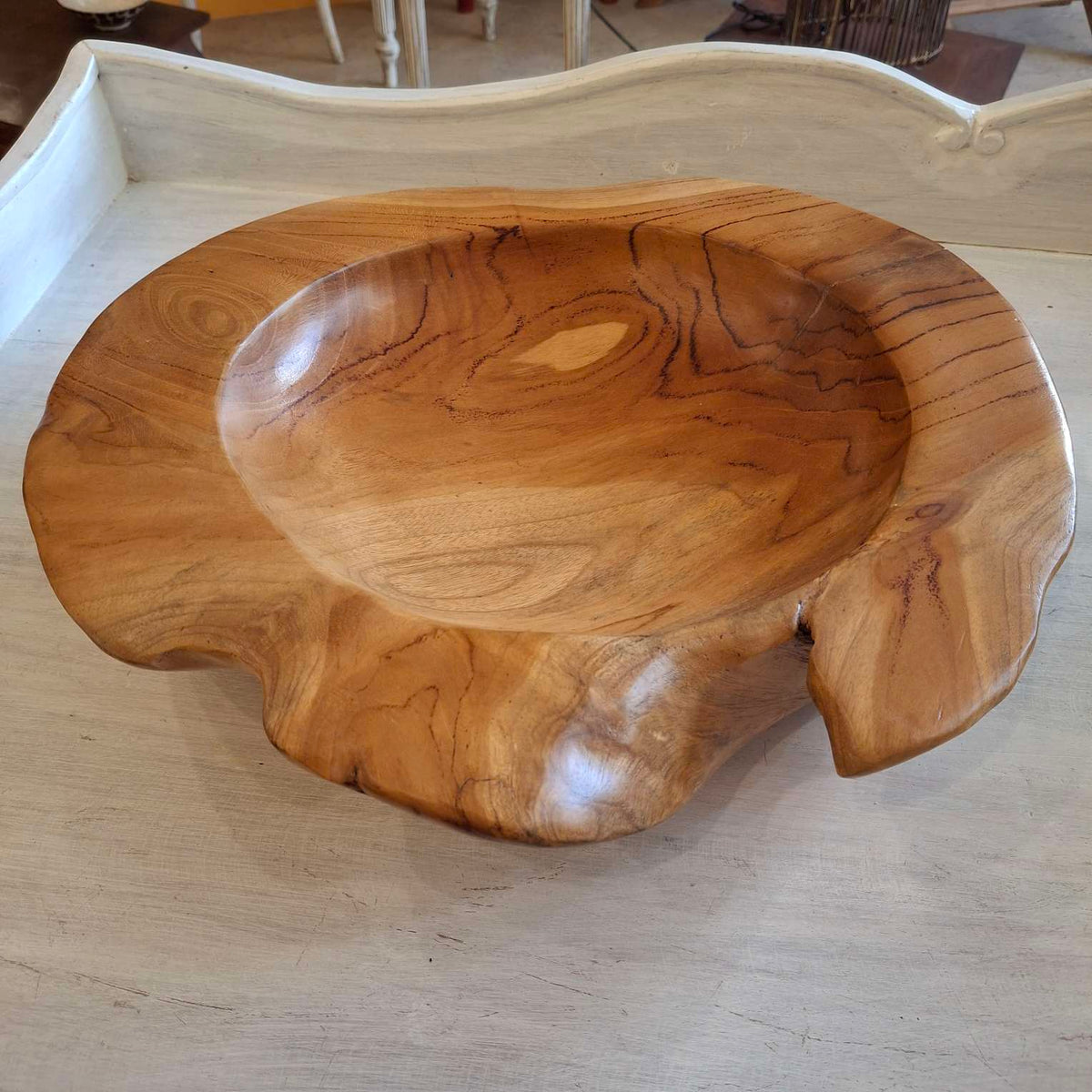 Centro tavola in radice di legno teak vassoio - ETNICBAY