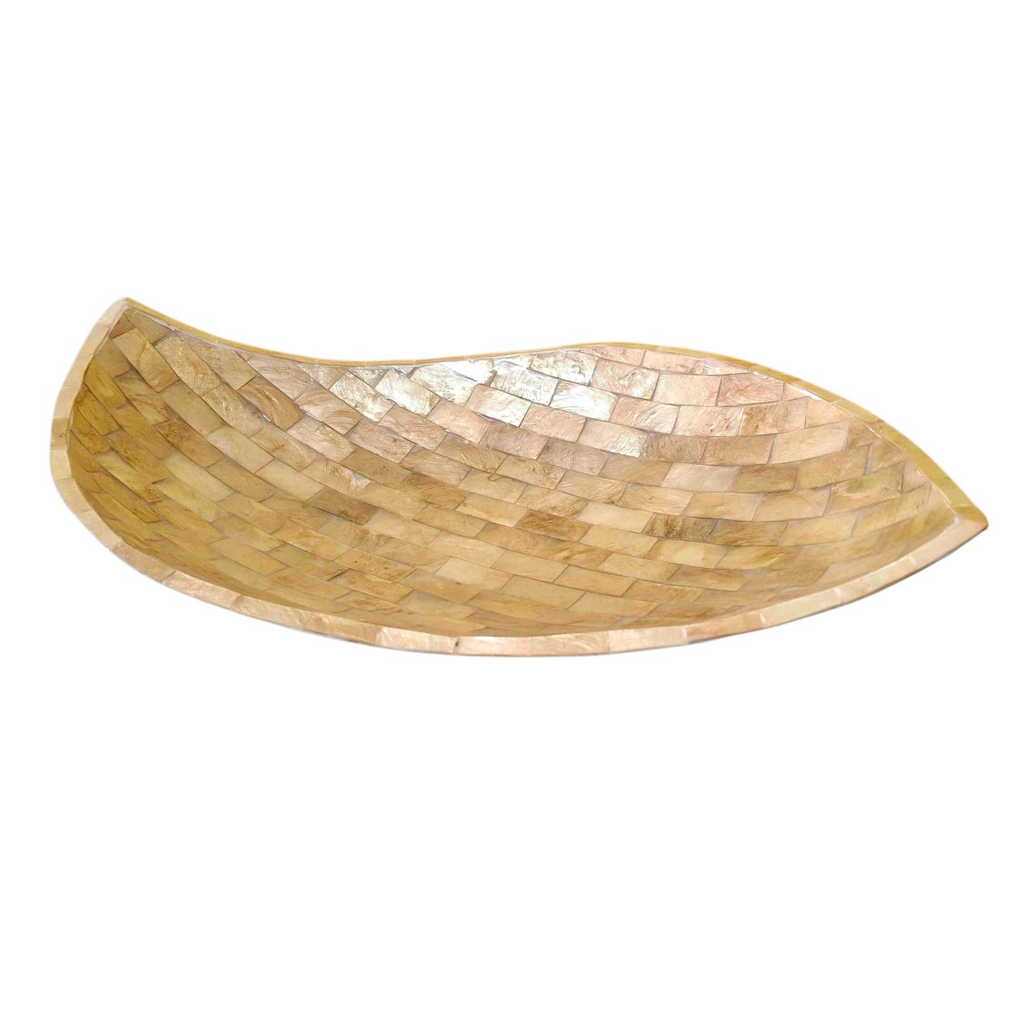 Decorative mother of pearl tray to empty pockets