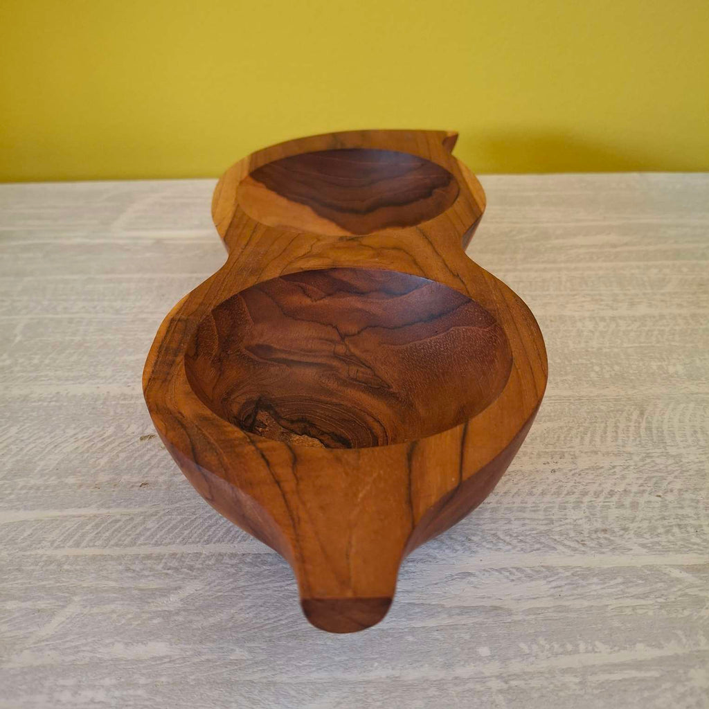 Vassoio antipasti ciotola in teak svuota tasche - ETNICBAY