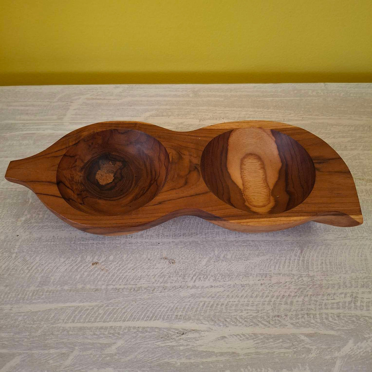 Vassoio antipasti ciotola in teak svuota tasche - ETNICBAY