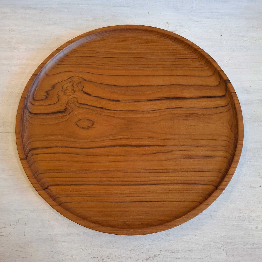 Pizzateller, Teak-Tablett, Taschenleerer