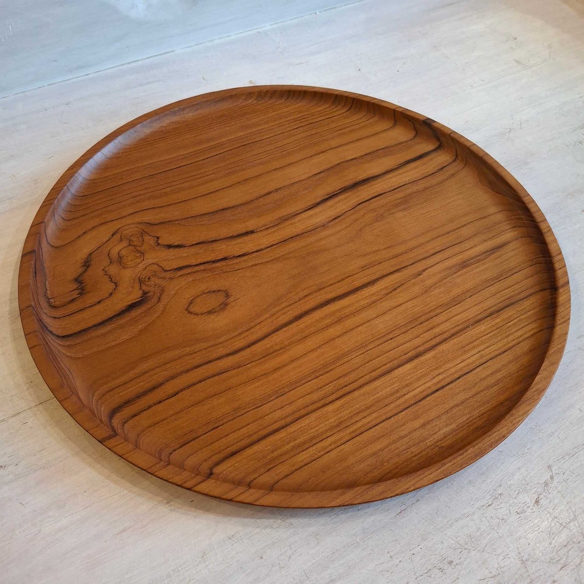 Pizzateller, Teak-Tablett, Taschenleerer