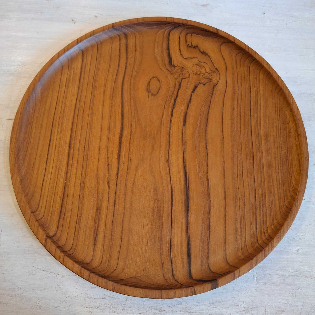 Pizzateller, Teak-Tablett, Taschenleerer