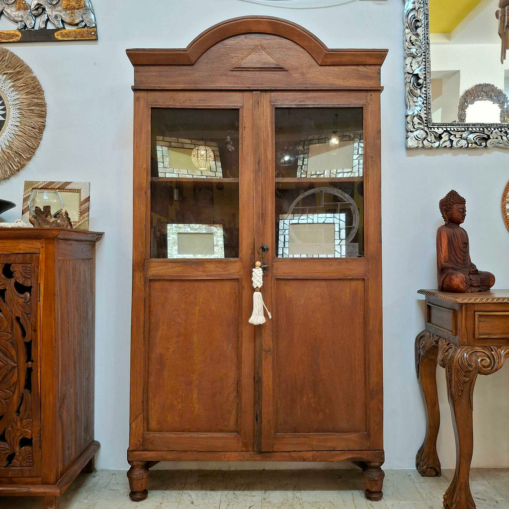 Vintage-Vitrine, ethnisches Sideboard, ethnisches Möbelstück