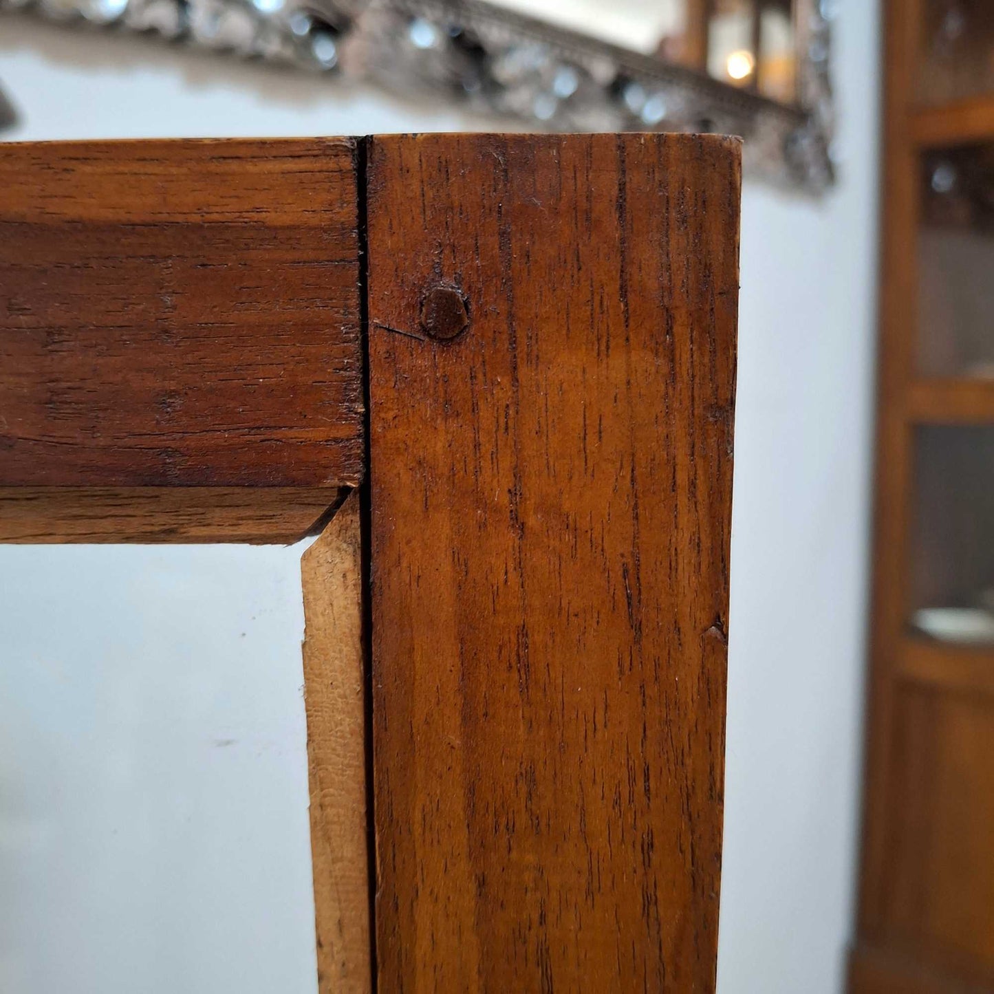 Vetrinetta espositore esagonale arte povera