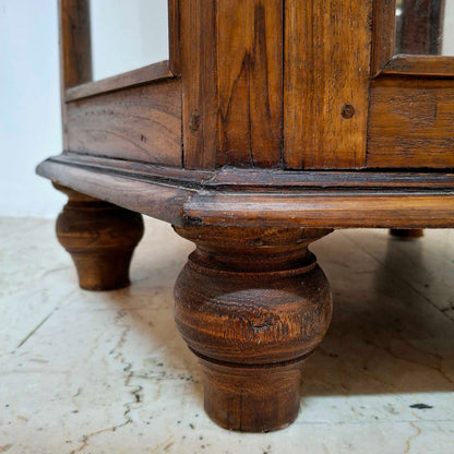 Vetrinetta espositore esagonale arte povera