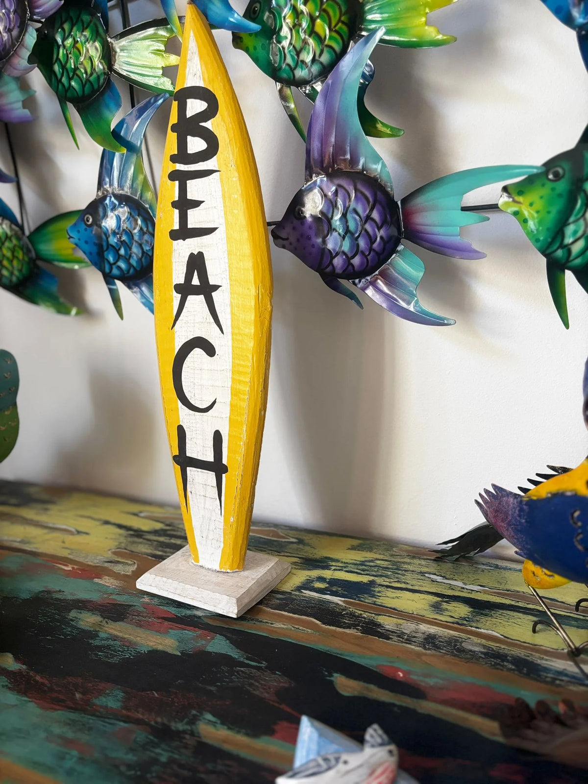 Tavola surf decorativa legno arredamento etnico