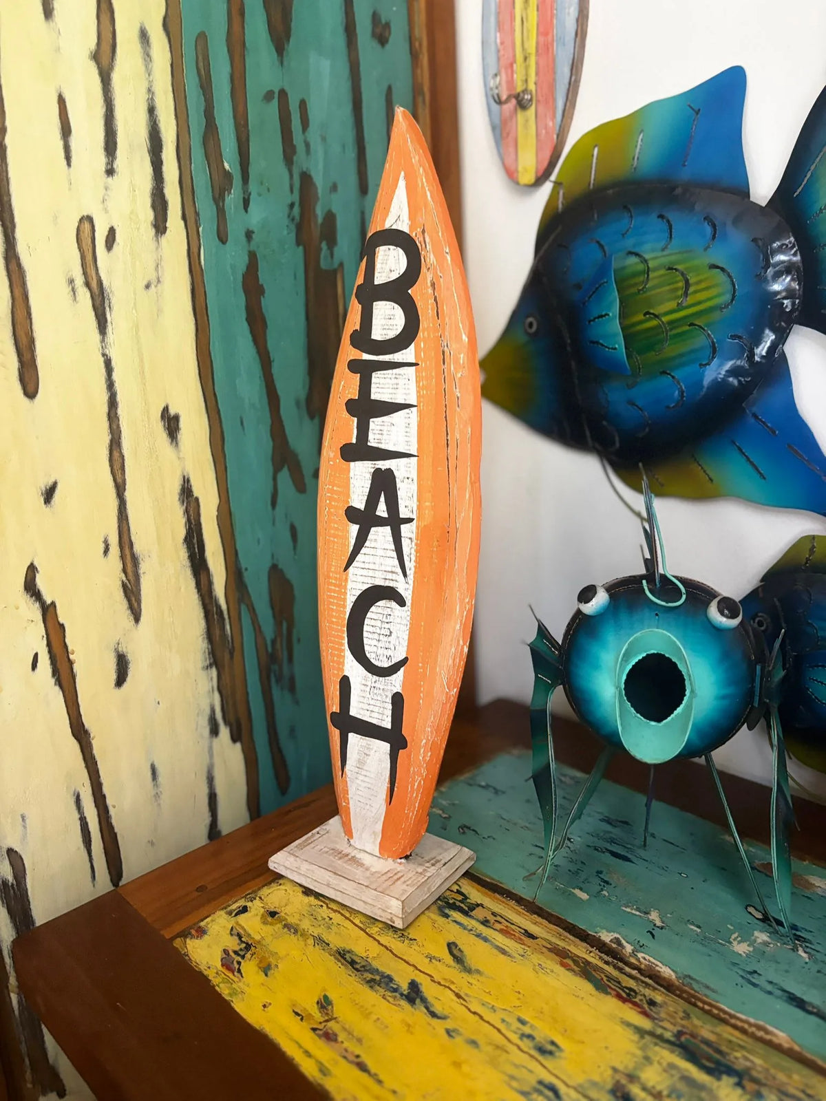 Tavola surf decorativa legno arredo etnico