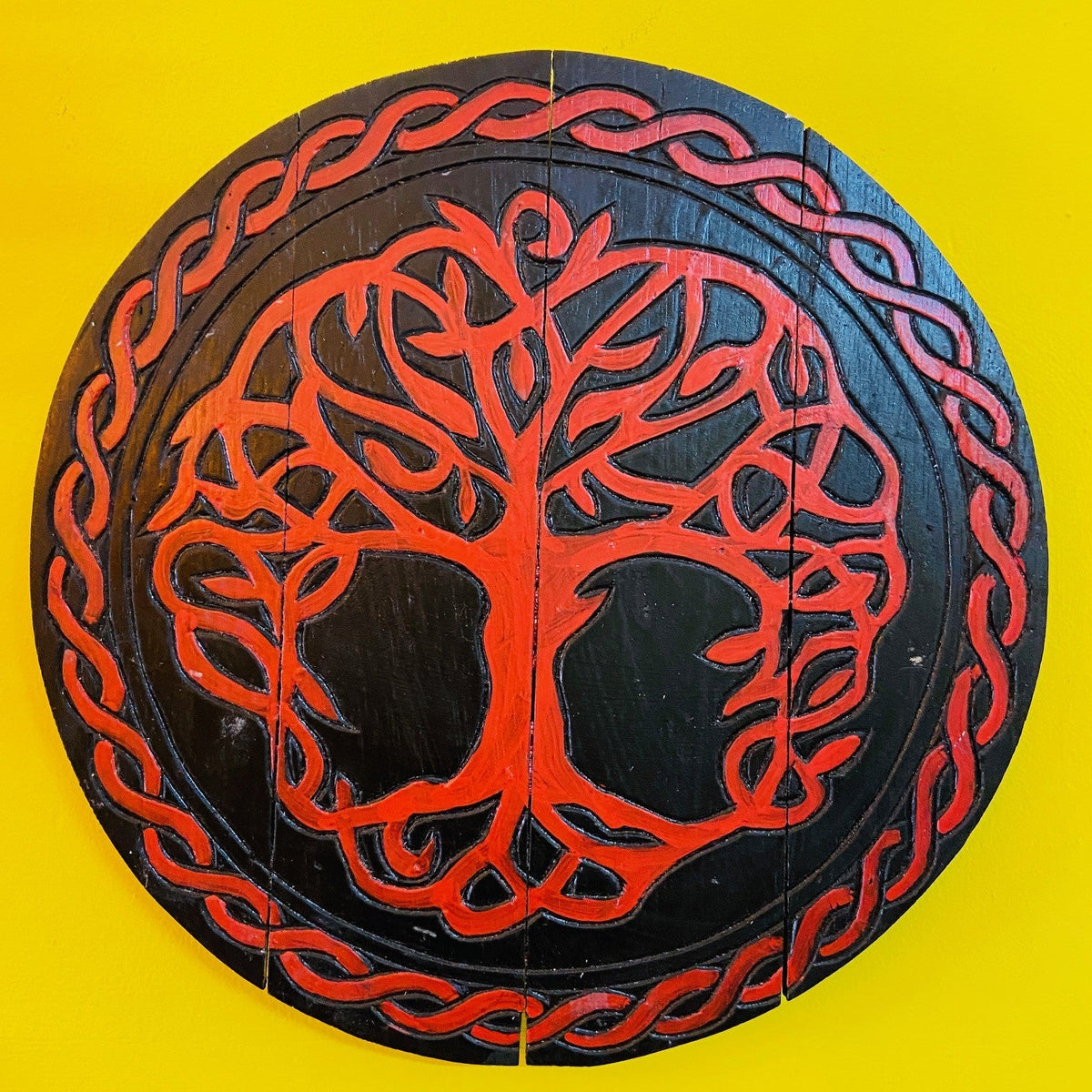 Triskell quadro celtico albero della vita legno - ETNICBAY