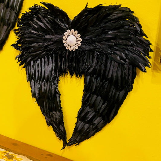 Ailes d'ange ou de démon Plumes Coquillages Décorations