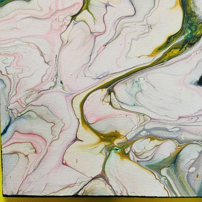 Peinture abstraite sur toile peinte dans un style ethnique moderne