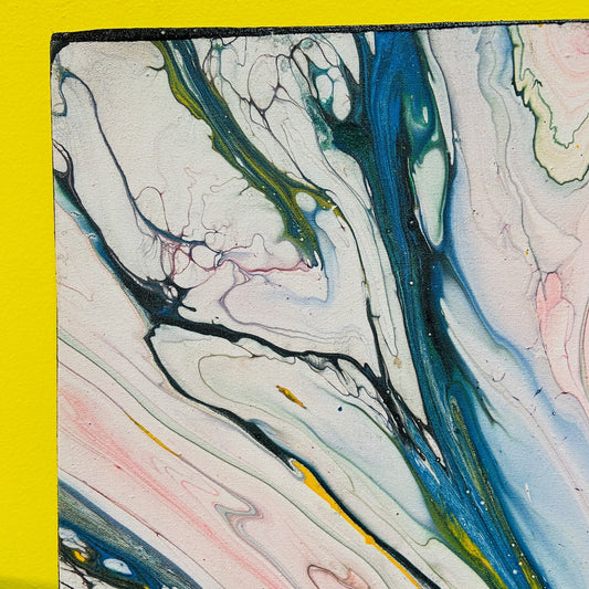 Peinture abstraite sur toile peinte dans un style ethnique moderne