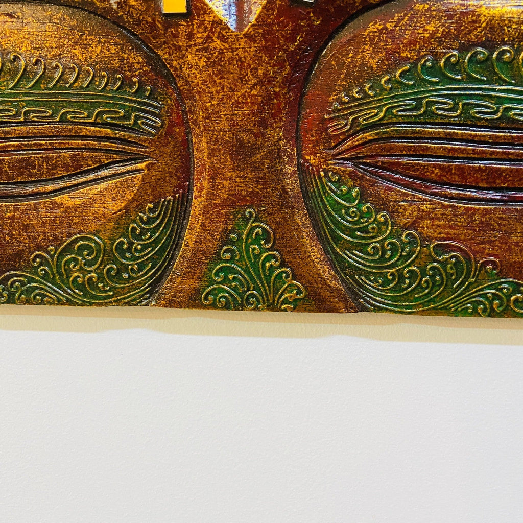 Buddha pannello in legno Arredamento etnico yoga - ETNICBAY
