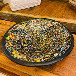 Plateau Vide Poches Mosaïque Verre Centre de Table