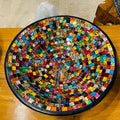 Piatto Centro Tavola Svuota Tasche Mosaico Vetro - ETNICBAY