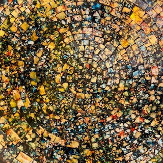 Plateau Vide Poches Mosaïque Verre Centre de Table