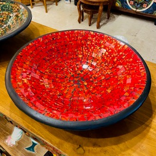 Piatto Svuota Tasche Mosaico Vetro Centro Tavola - ETNICBAY