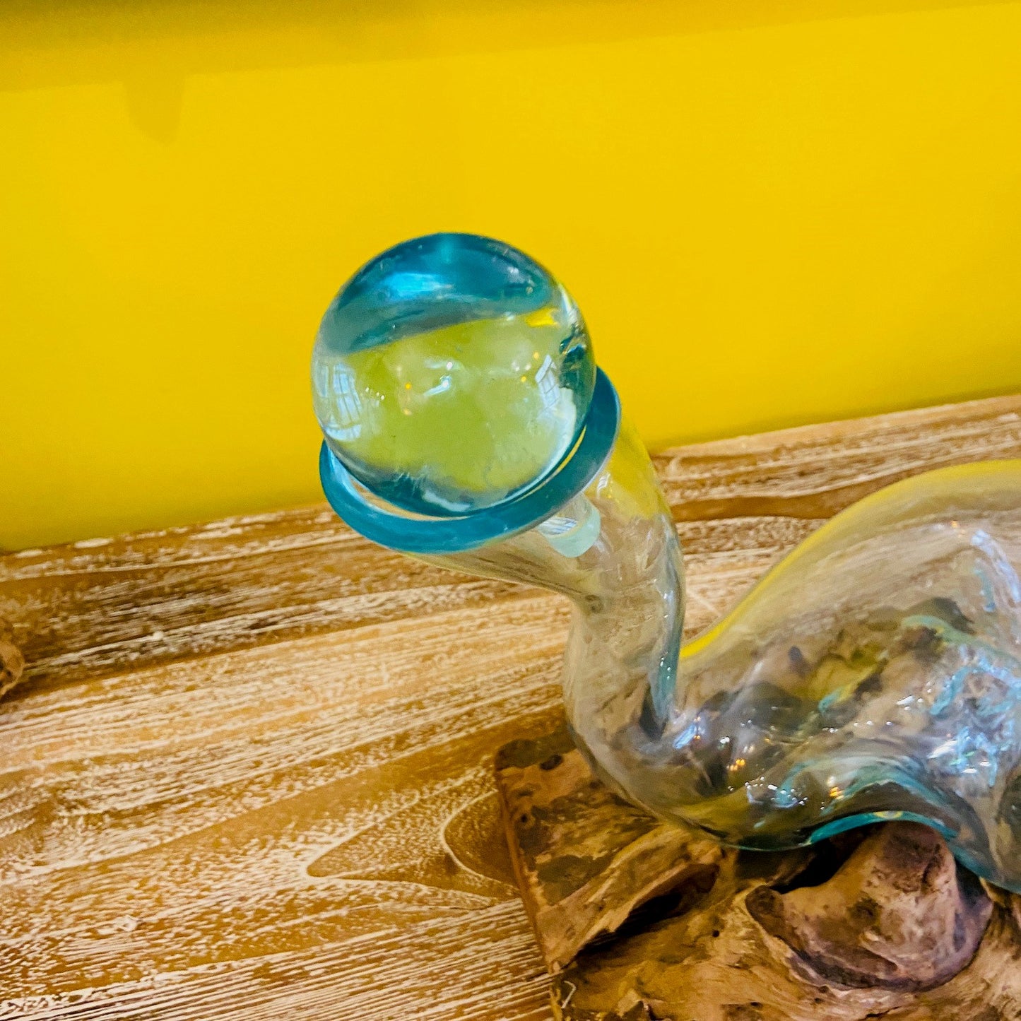 Liquor Bottle Decanter Blown Glass Root