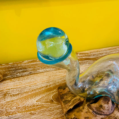 Liquor Bottle Decanter Blown Glass Root