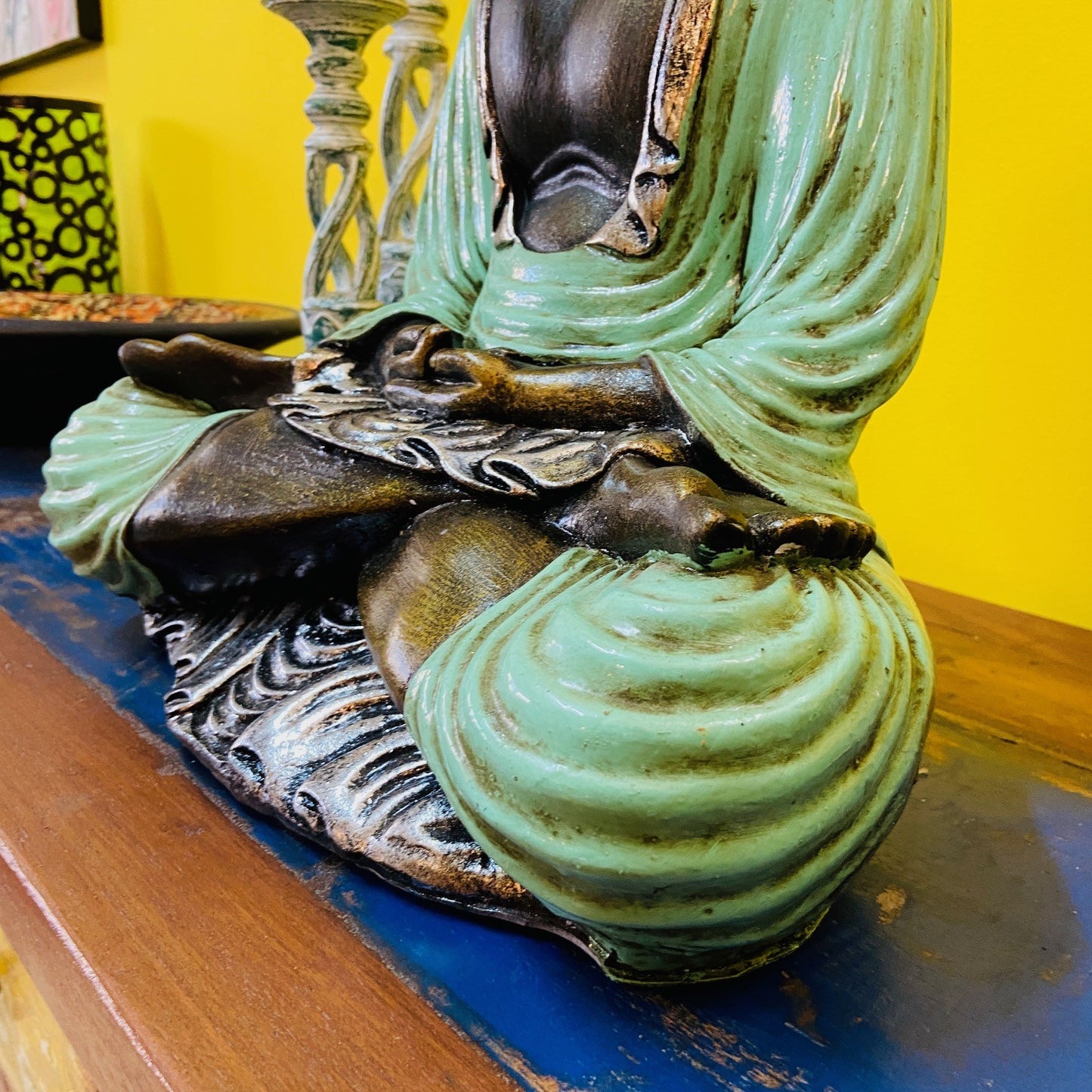 Meditation Buddha Statue Antique Color Yoga