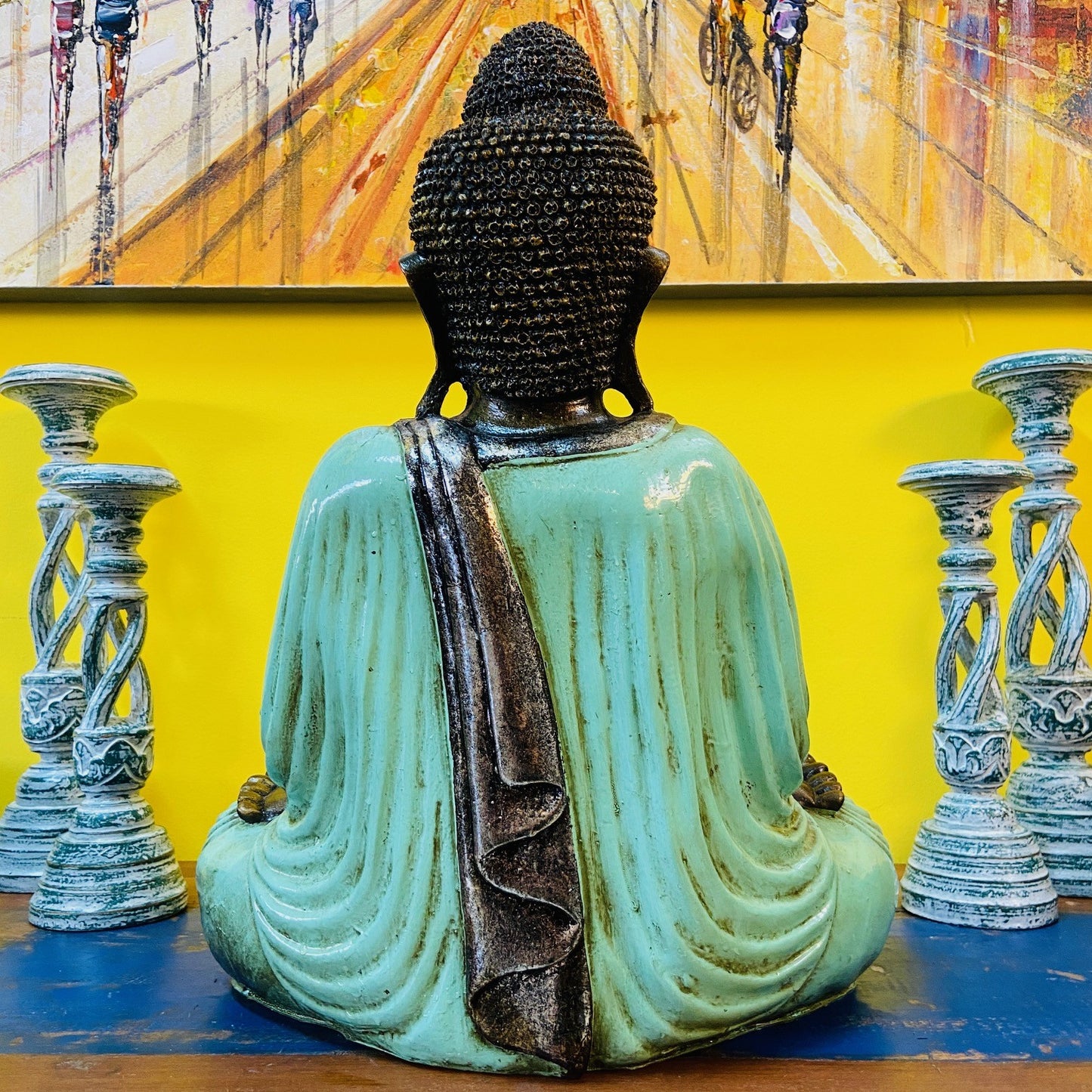 Meditation Buddha Statue Antique Color Yoga
