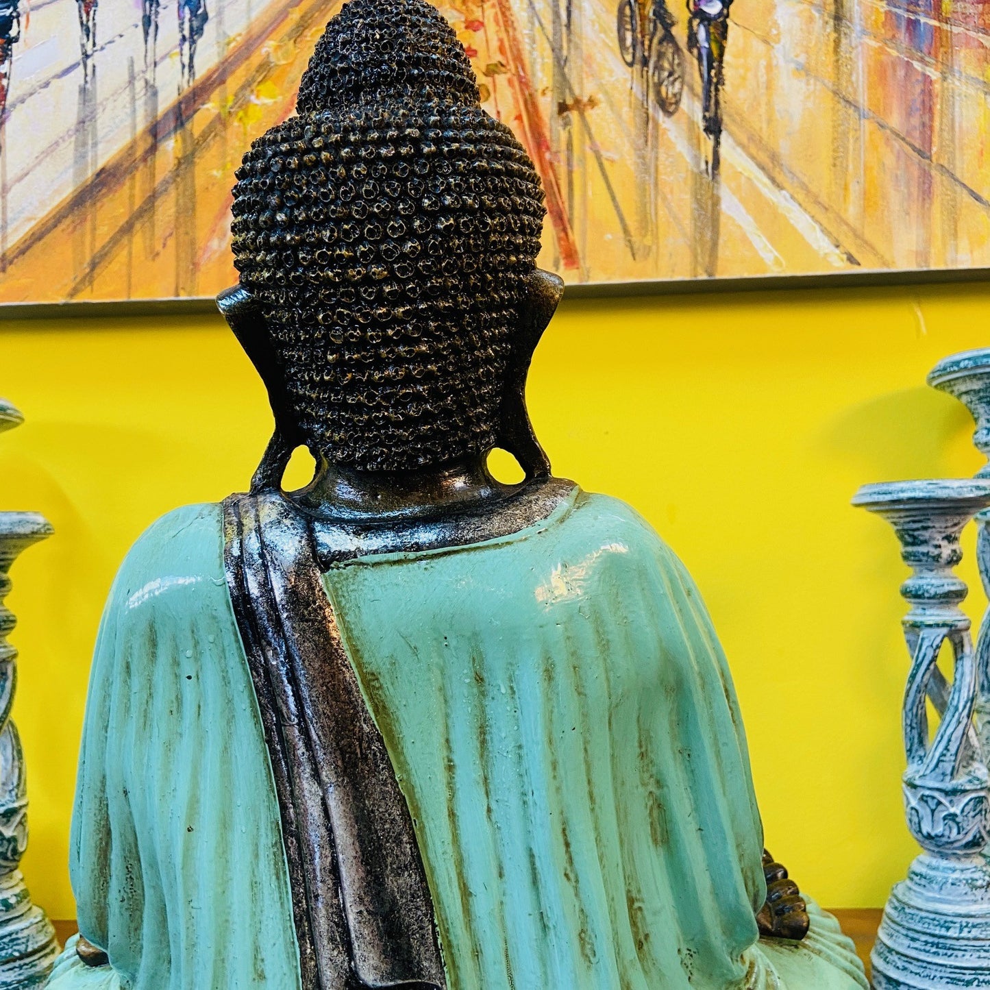 Meditation Buddha Statue Antique Color Yoga