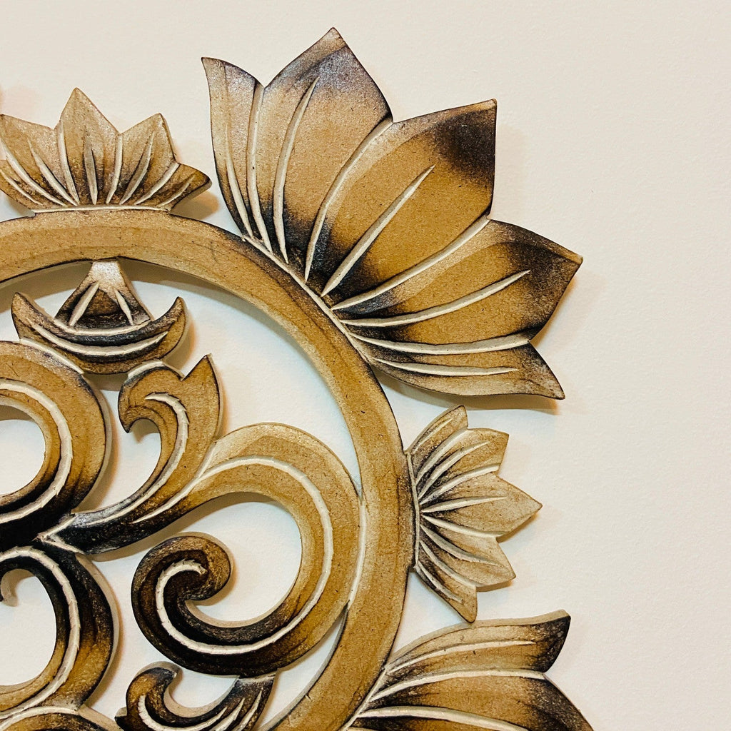 Loto ed Omkar decorazione etnica arte orientale - ETNICBAY