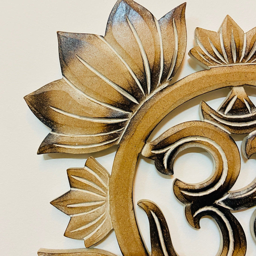 Loto ed Omkar decorazione etnica arte orientale - ETNICBAY