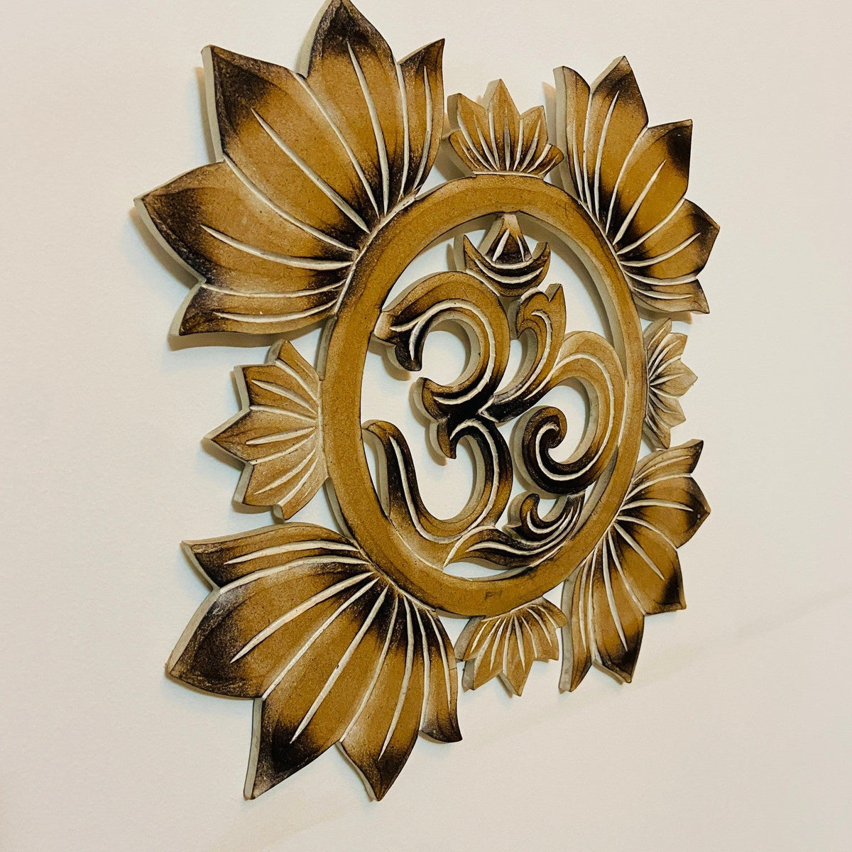 Loto ed Omkar decorazione etnica arte orientale - ETNICBAY
