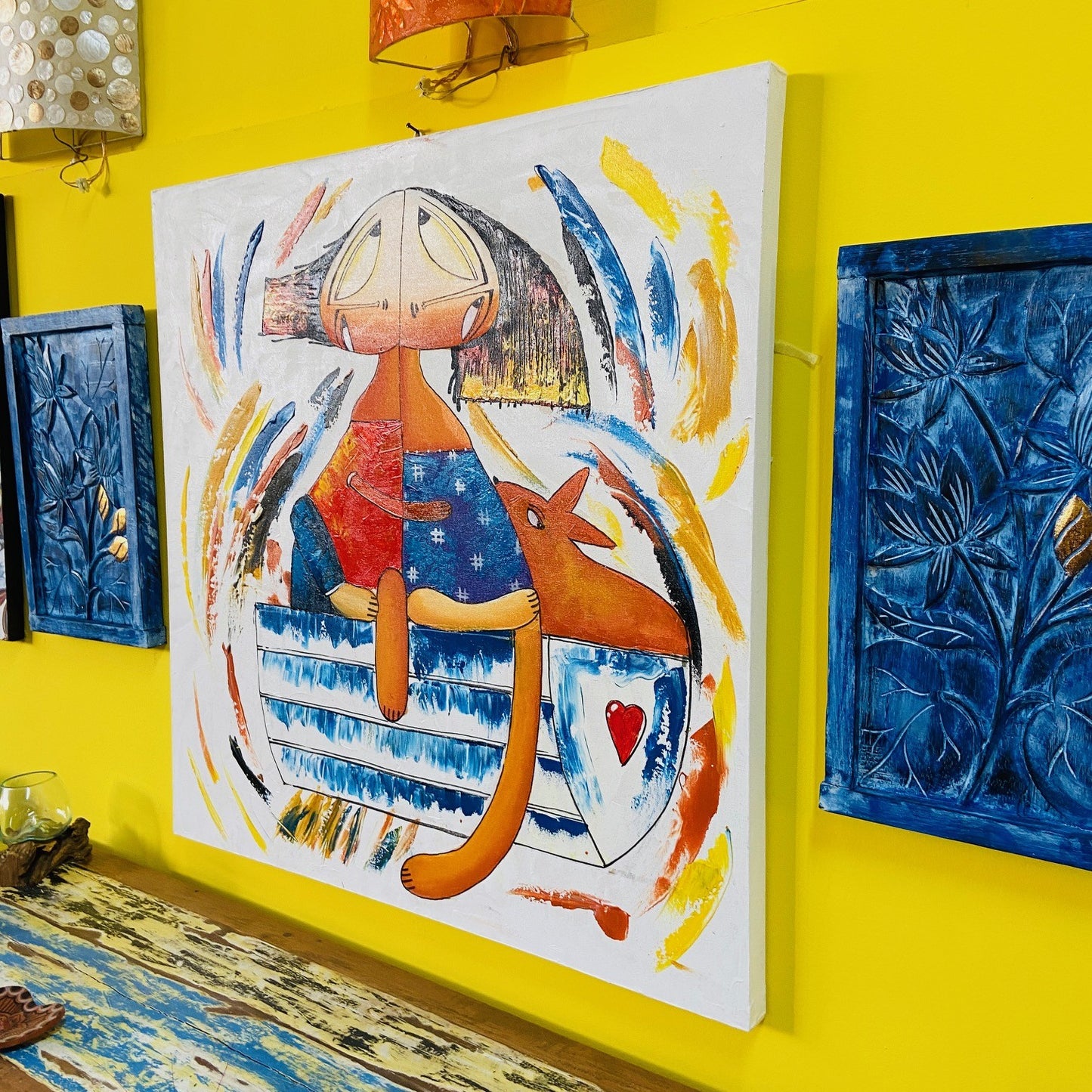 Copie d'une peinture sur toile moderne de l'auteur Janine Daddo