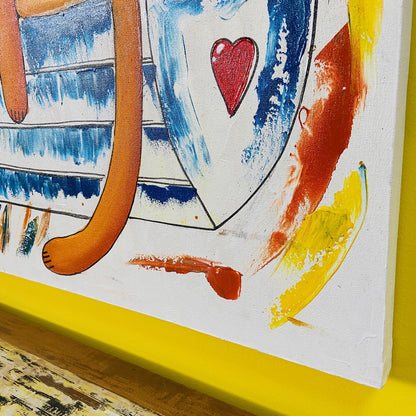 Copie d'une peinture sur toile moderne de l'auteur Janine Daddo