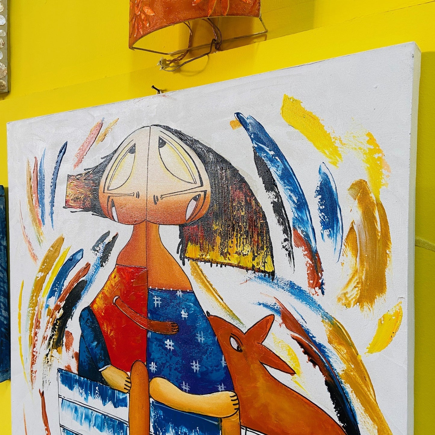 Copie d'une peinture sur toile moderne de l'auteur Janine Daddo