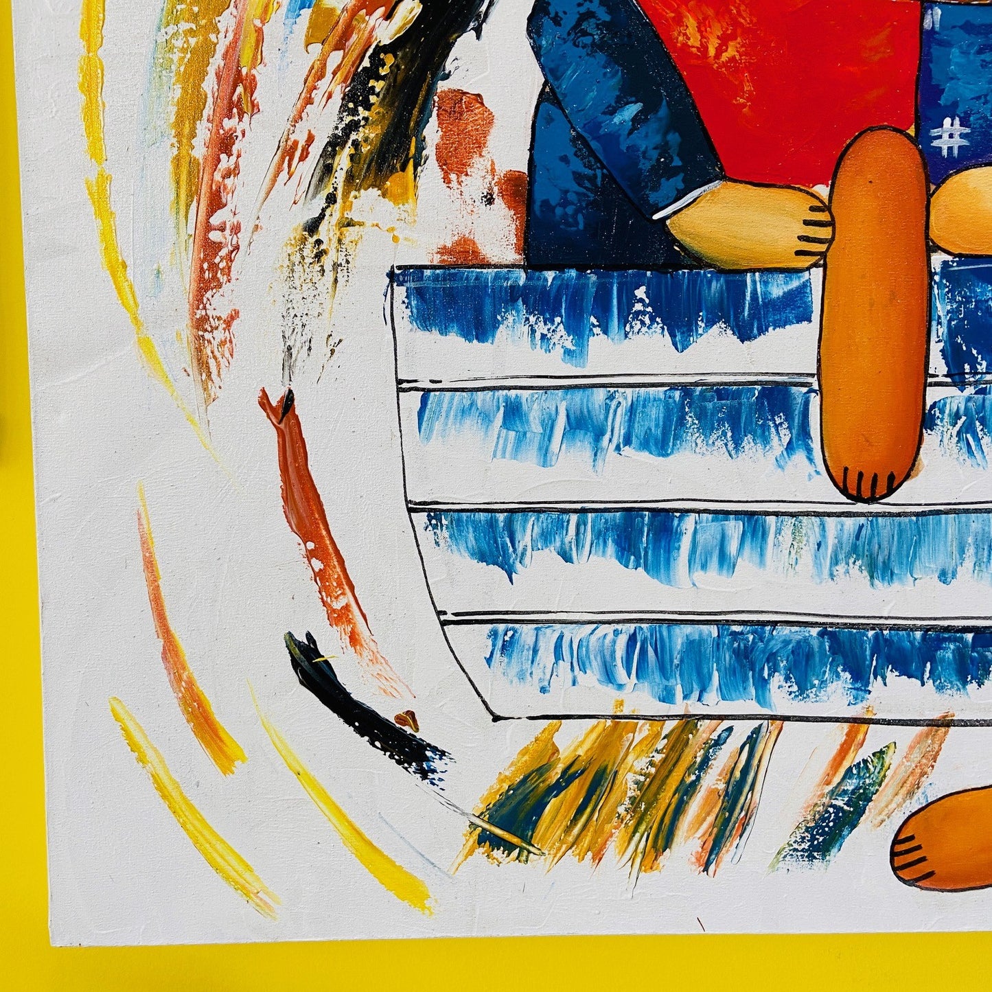 Copie d'une peinture sur toile moderne de l'auteur Janine Daddo