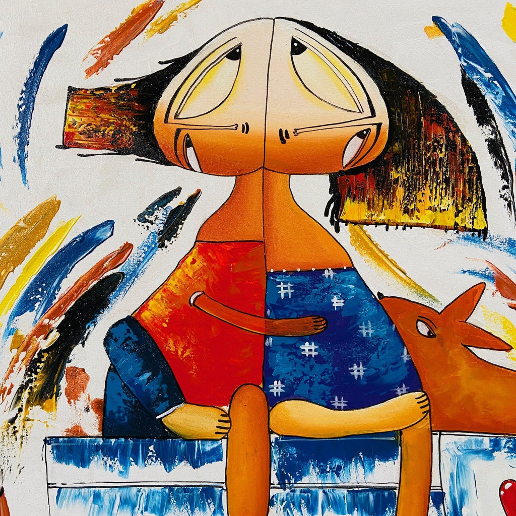 Quadro moderno tela copia d'autore Janine Daddo - ETNICBAY