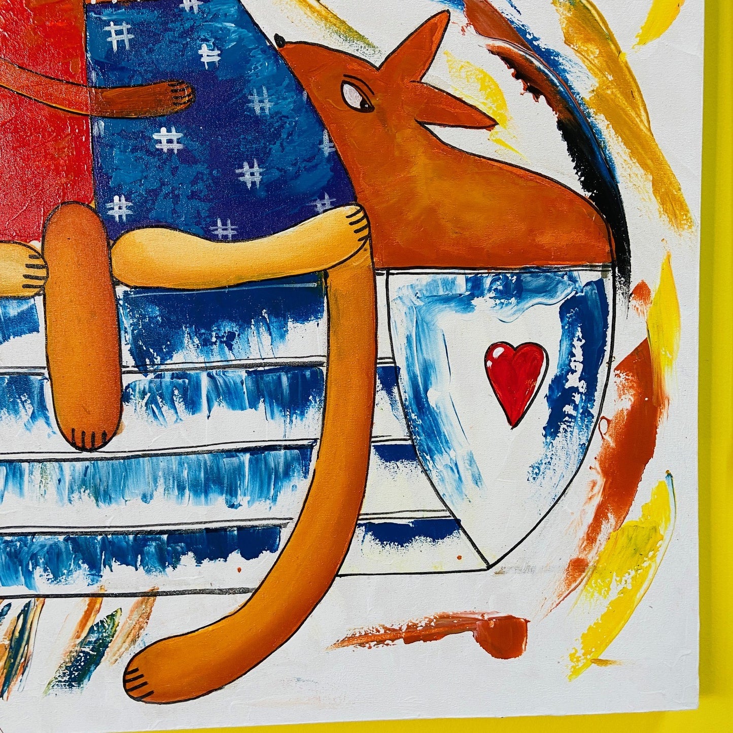 Copie d'une peinture sur toile moderne de l'auteur Janine Daddo