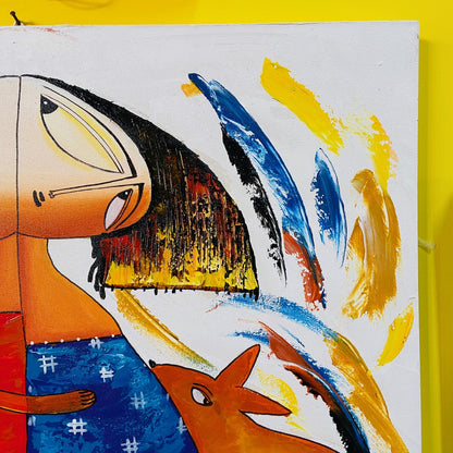 Copie d'une peinture sur toile moderne de l'auteur Janine Daddo
