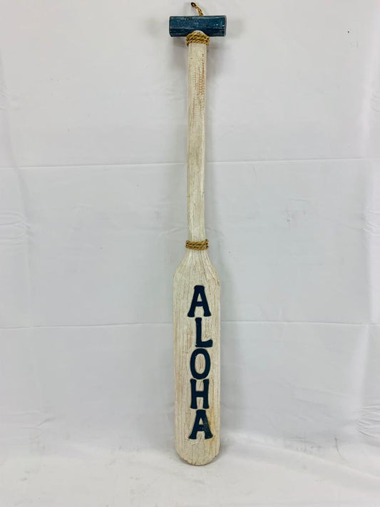 Pagaie décorative en bois Aloha de style ethnique
