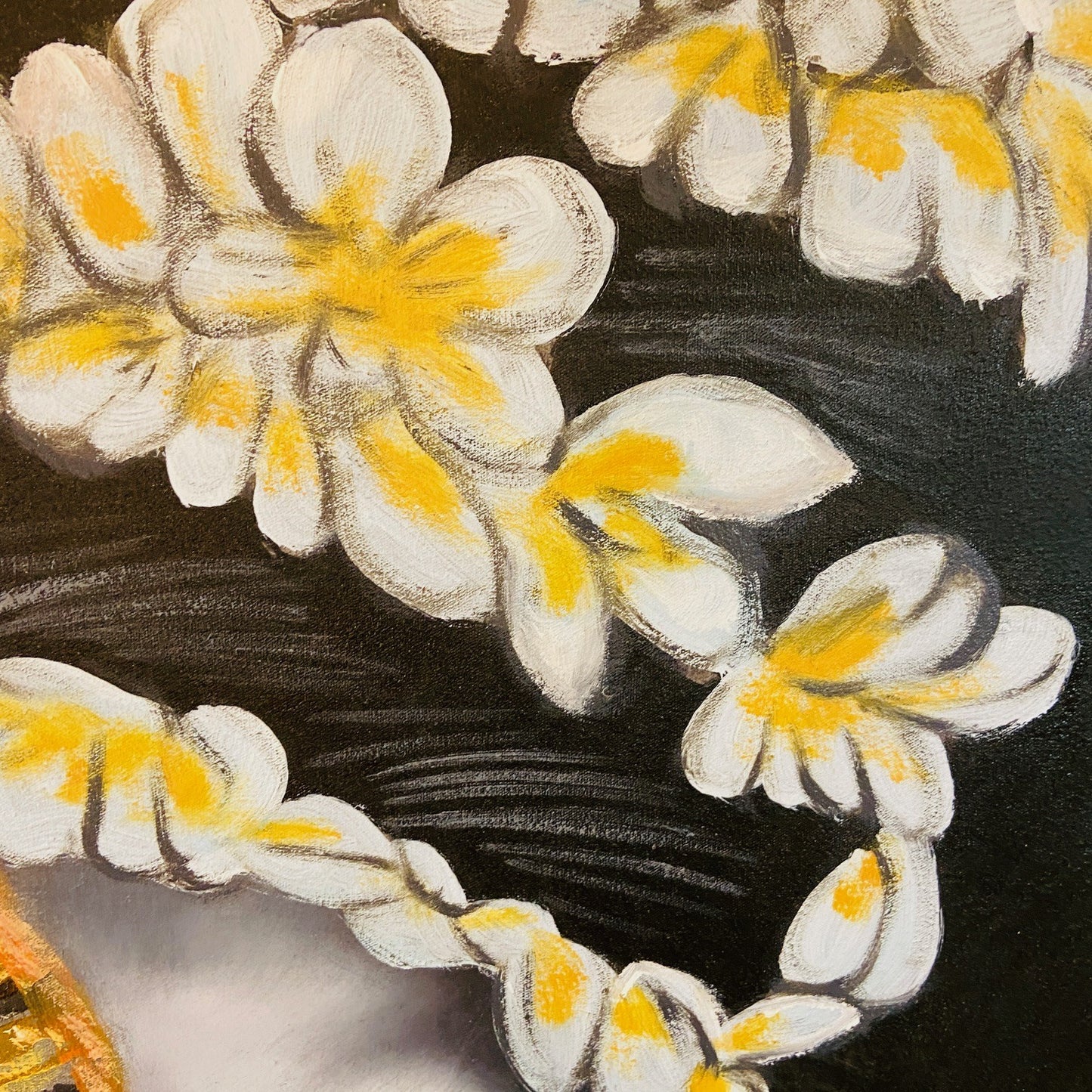 Peinture orientale sur toile, huile, art exotique