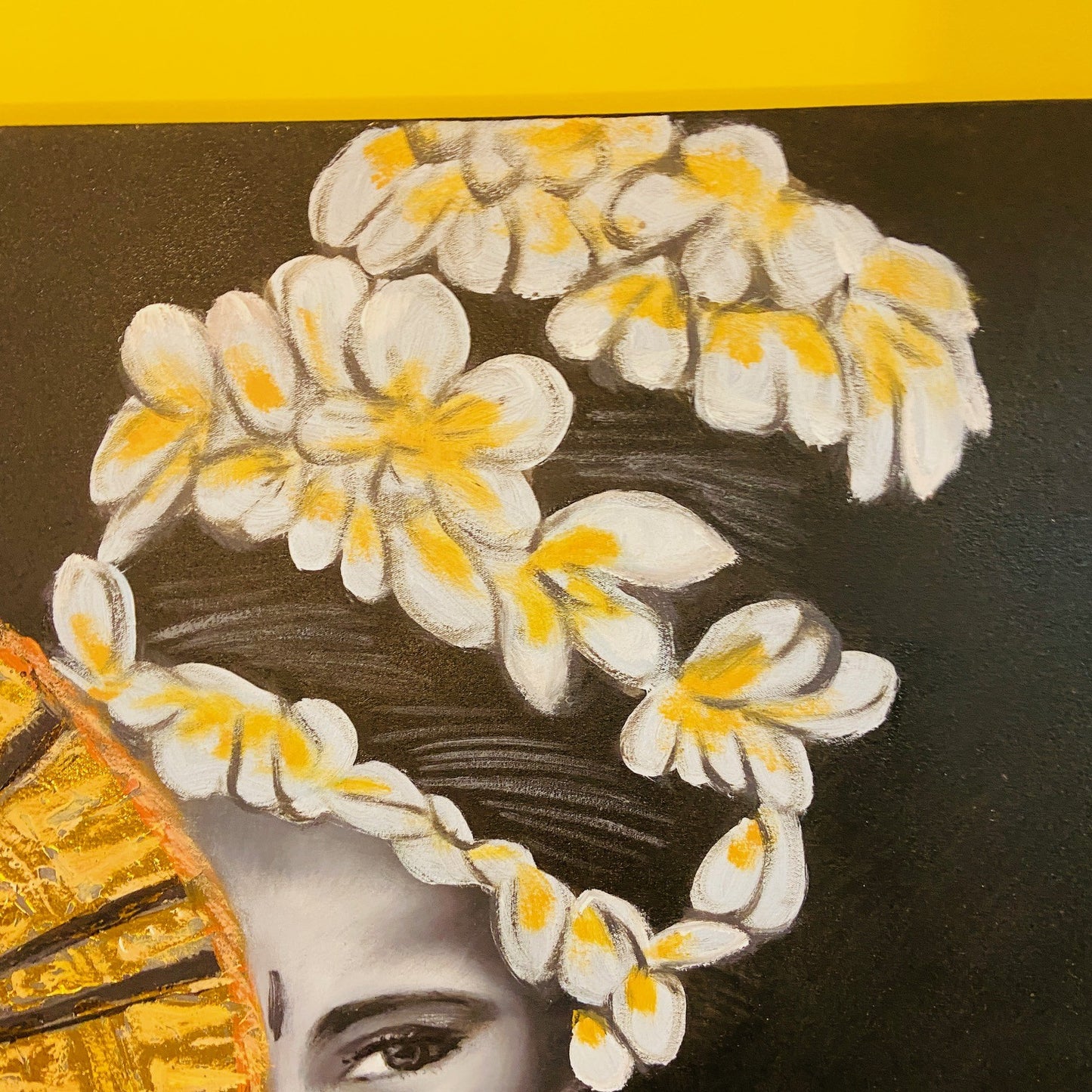 Peinture orientale sur toile, huile, art exotique