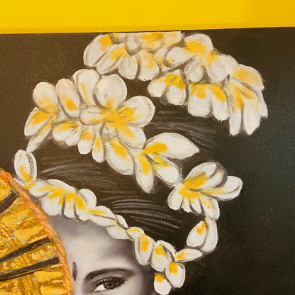 Peinture orientale sur toile, huile, art exotique