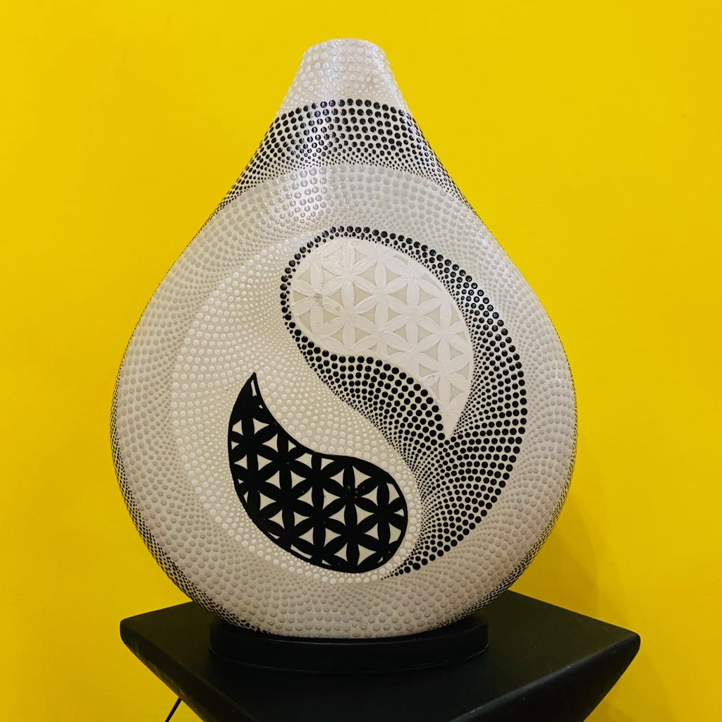 Ethnische Lampe Tao Nachttischleuchte Yin & Yang
