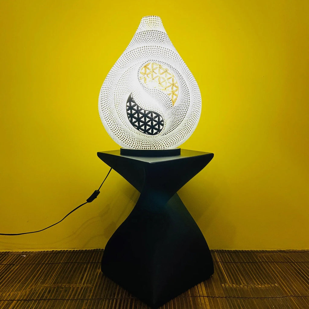 Ethnische Lampe Tao Nachttischleuchte Yin & Yang