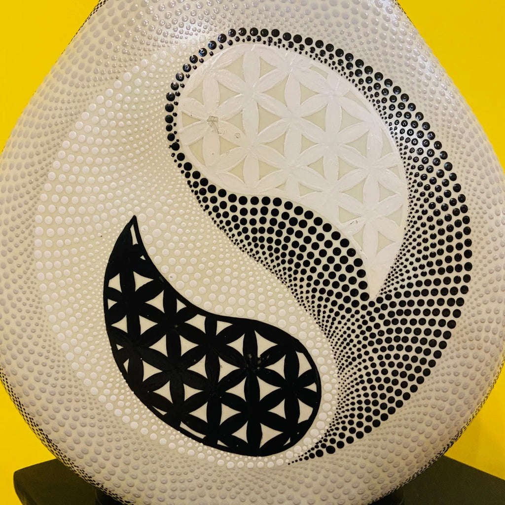 Ethnische Lampe Tao Nachttischleuchte Yin & Yang