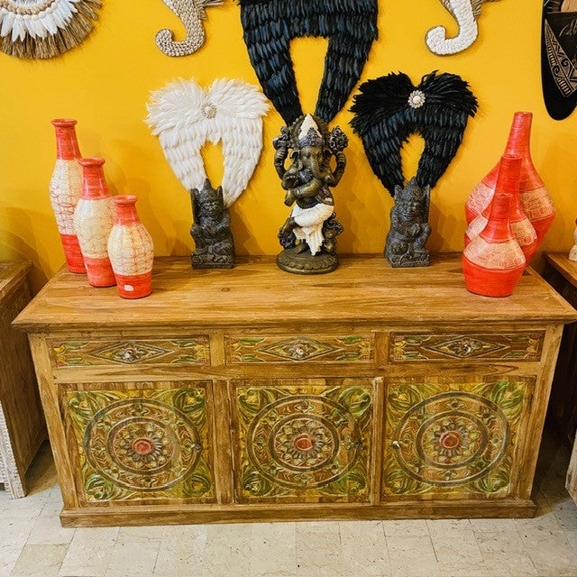 Buffet meuble TV buffet bois teck buffet ethnique