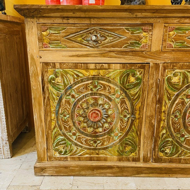 Buffet meuble TV buffet bois teck buffet ethnique
