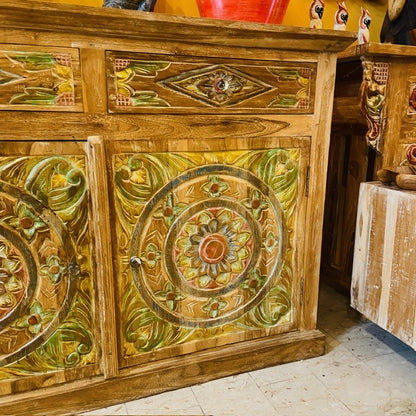 Buffet meuble TV buffet bois teck buffet ethnique