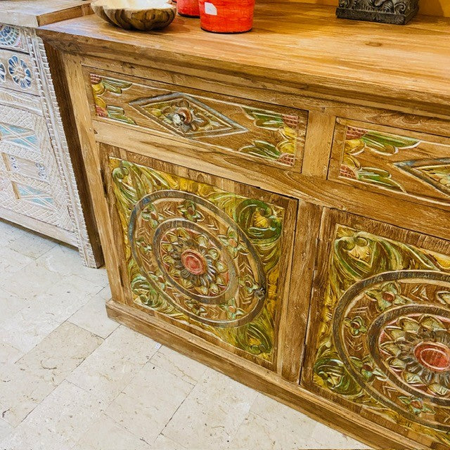 Buffet meuble TV buffet bois teck buffet ethnique