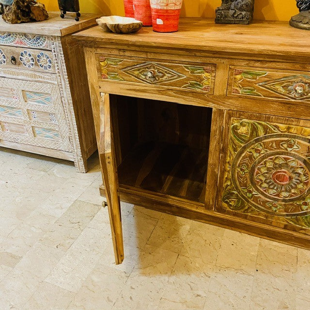 Buffet meuble TV buffet bois teck buffet ethnique
